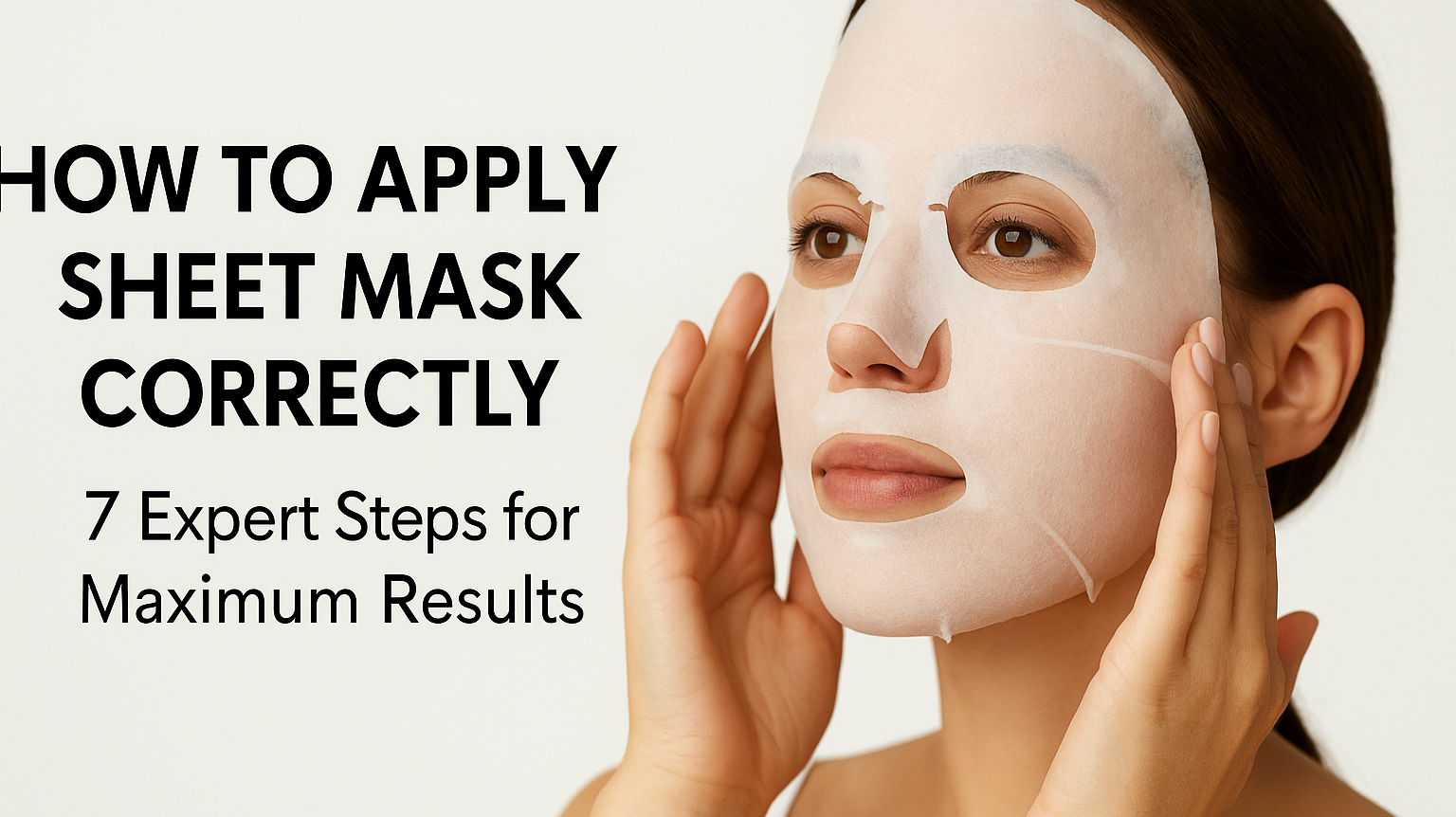 How to Apply Sheet Mask Correctly