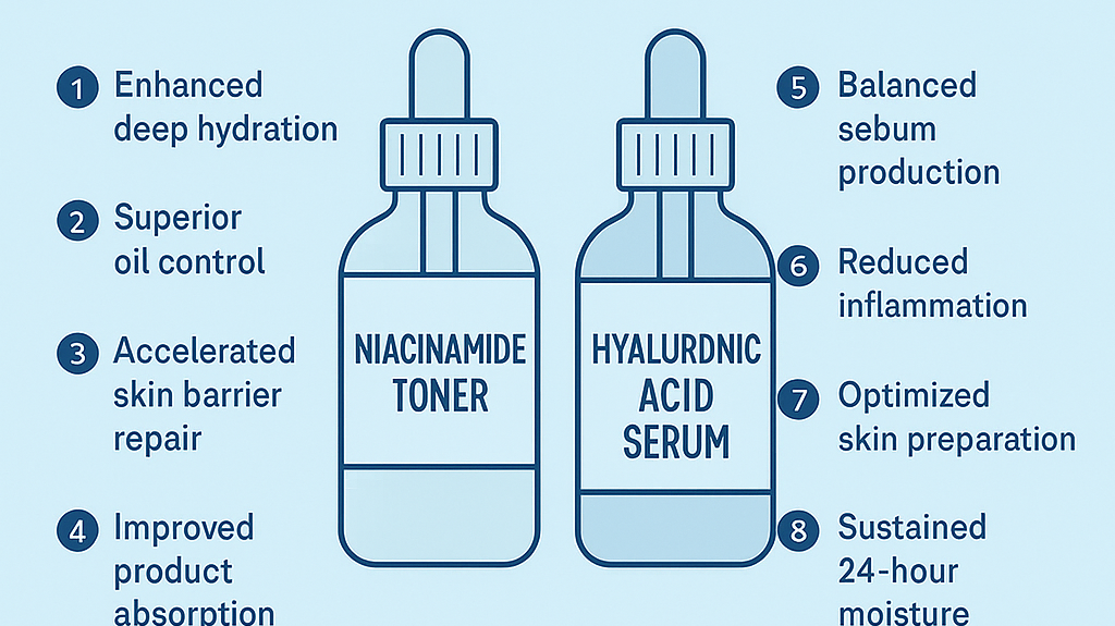 Niacinamide Toner and Hyaluronic Acid Serum Benefits: Complete Science-Based Combination Guide