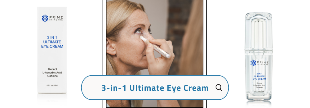 Struggling with Dark Circles, Puffiness & Fine Lines? Try the 3-in-1 Ultimate Eye Cream